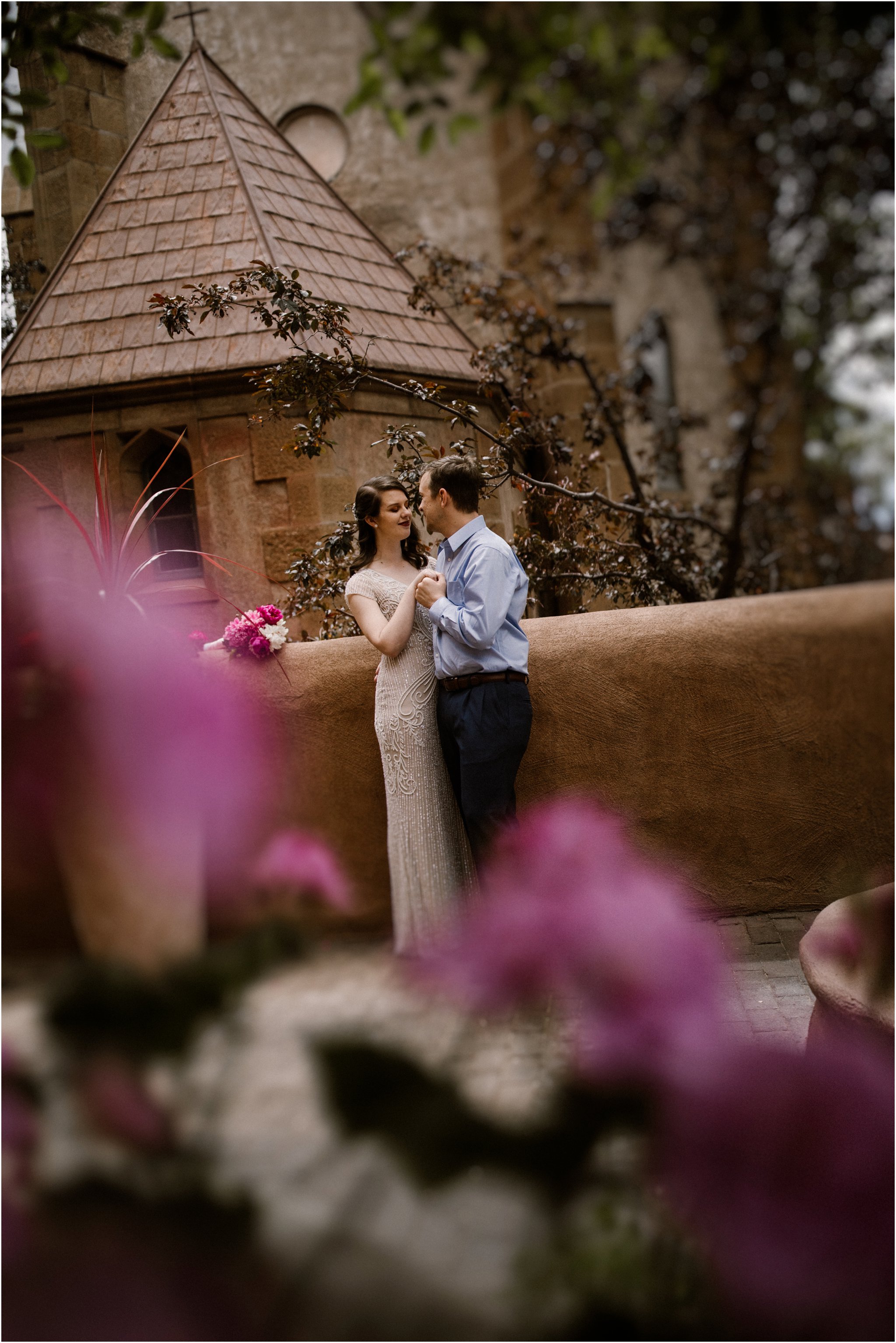 Katherine and Adam, Santa Fe Elopement at Loretto Chapel