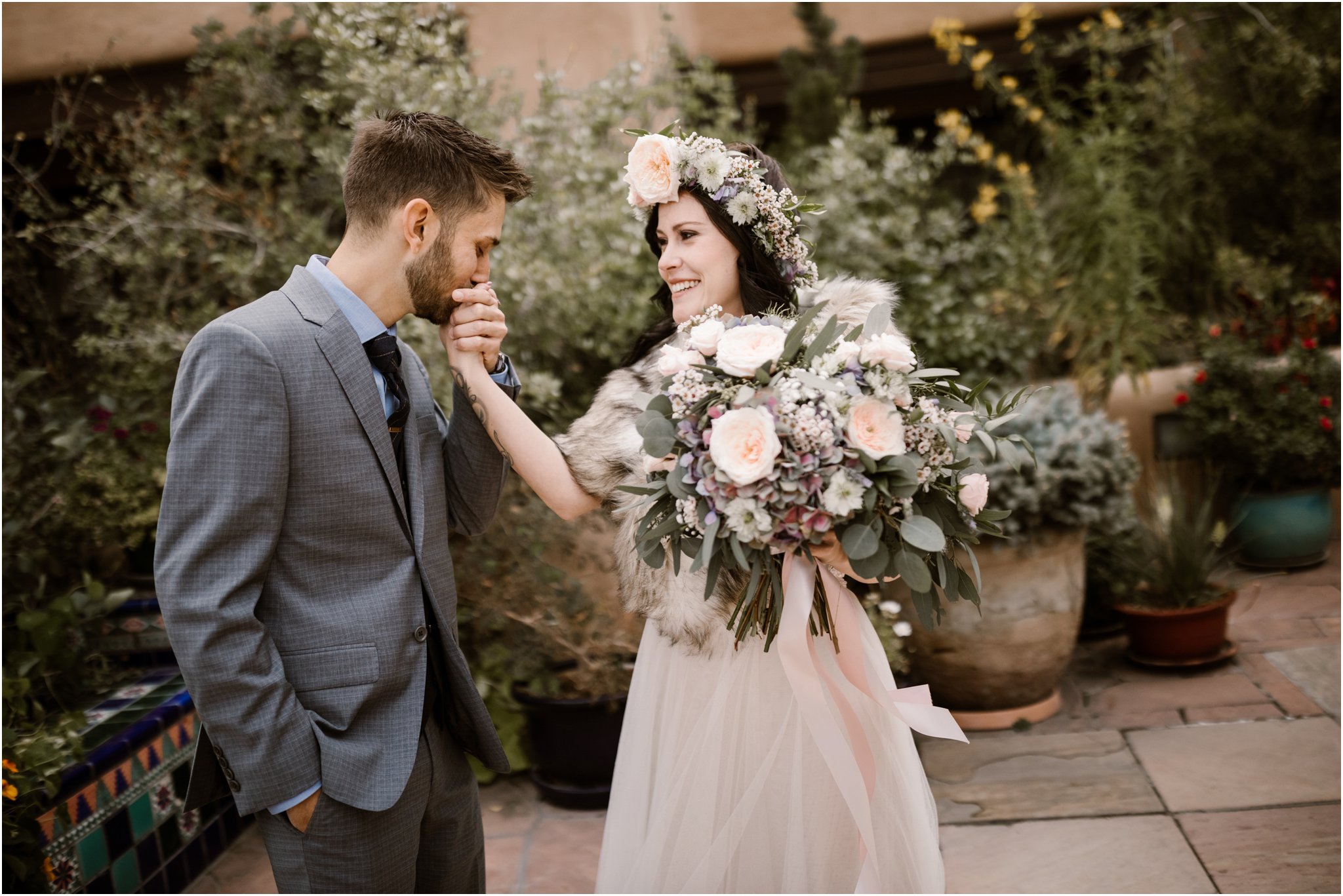 Mattie and Justin at La Fonda, a Santa Fe New Mexico Wedding