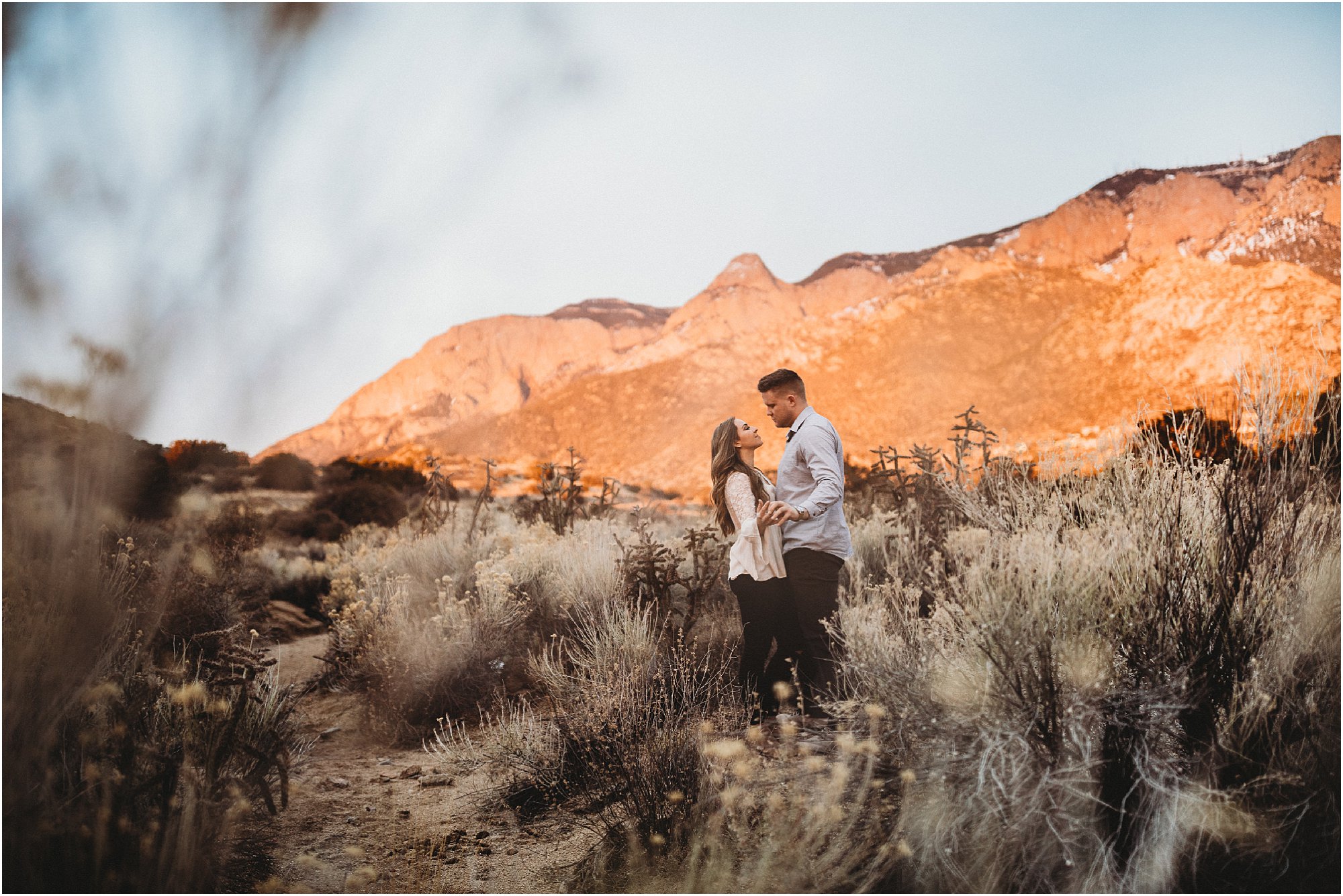 Audra and Drew, Sandia Mountains Rock House